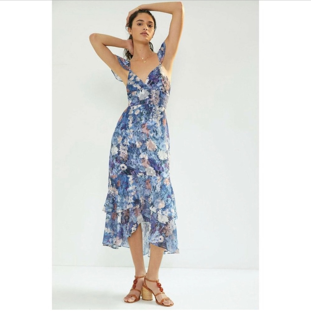 Anthropologie Hutch Coley Ruffle Dress • size 6